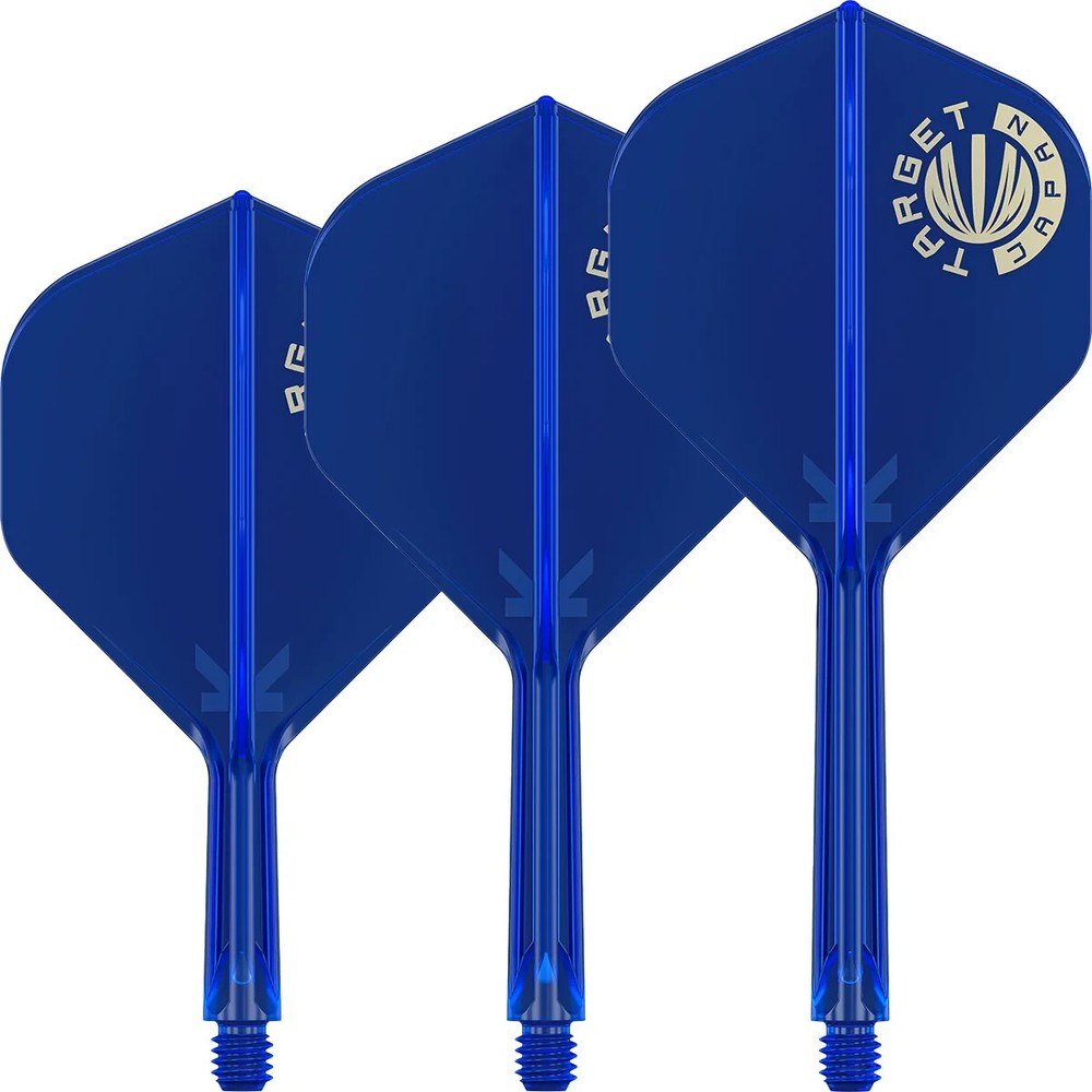 TARGET JAPAN LOGO BLUE  K FLEX NO2 MEDIUM  1 PIECE FLIGHT & SHAFT