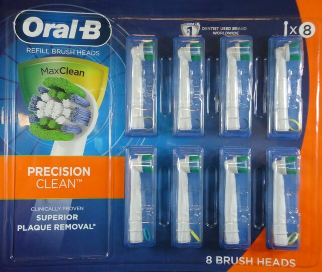 Oral-B Precision Clean Toothbrush Replacement Refills, 8 ct