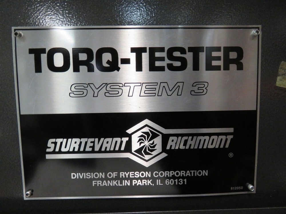 Torq-Tester E-M-H150 System 3 Sturtevant Richmont Hand Torque Tool Analyzer