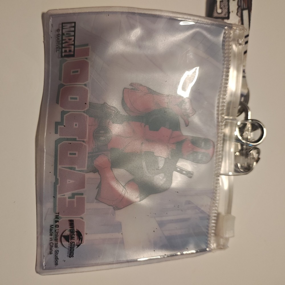 universal studios Deadpool Lanyard with Id Holder