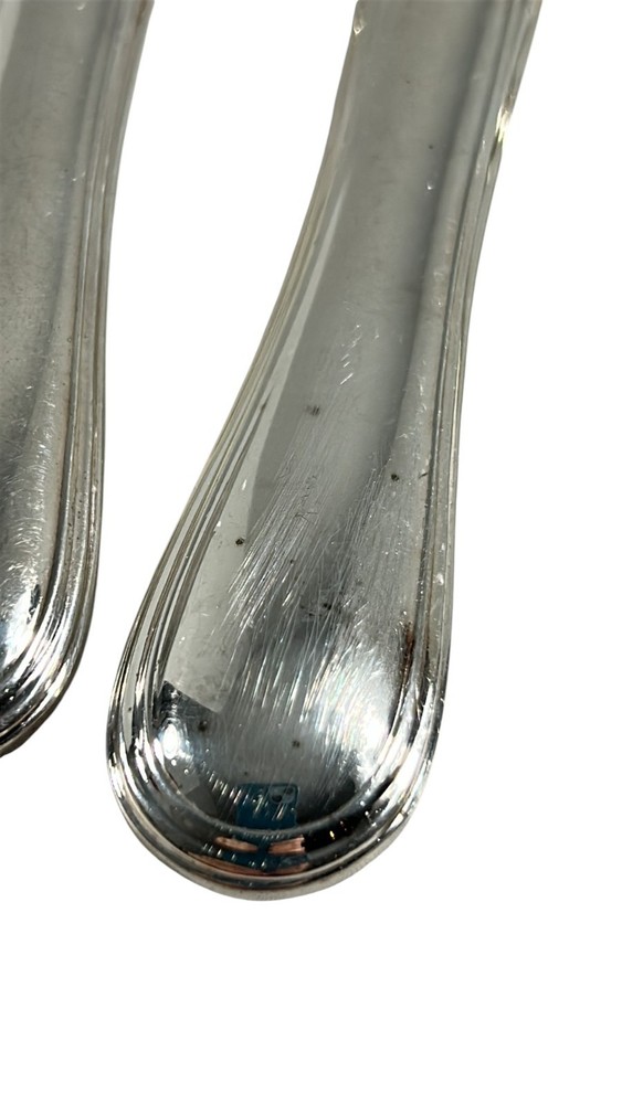 Sheratonn Silver Plate Handle Serving Flatware Set 4 Pieces Cheese Knife Fork