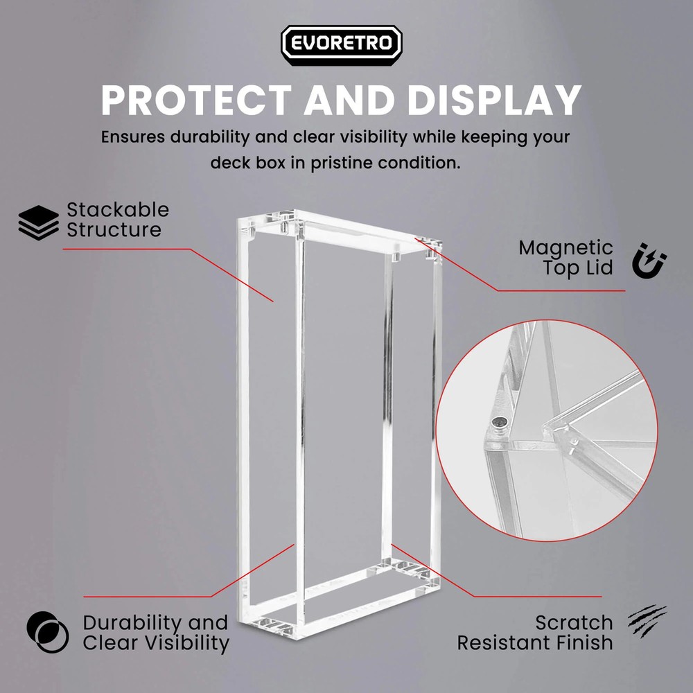 1x Acrylic Display Case for Lorcana Starter Deck Protective Box