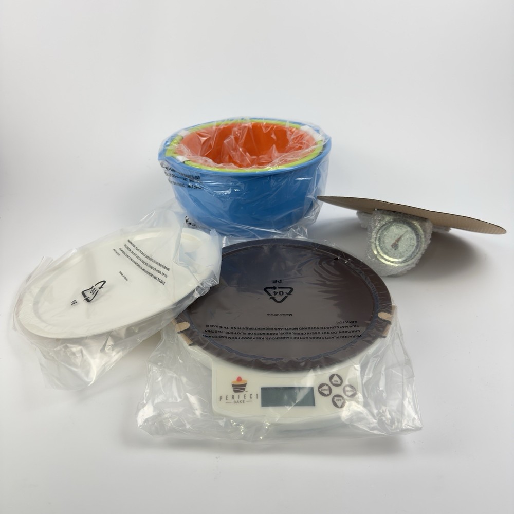 Brookstone Perfect Bake App Controlled Baking System Smart Scale Cooking Set NOB
