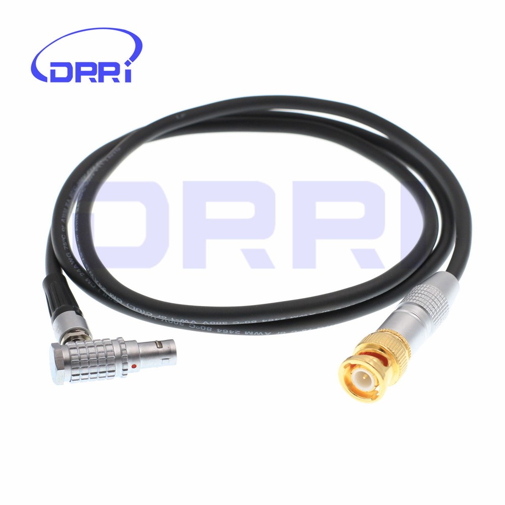 Right angle BNC to 5 pin male TIME CODE Cable ARRI ALEXA Mini camera