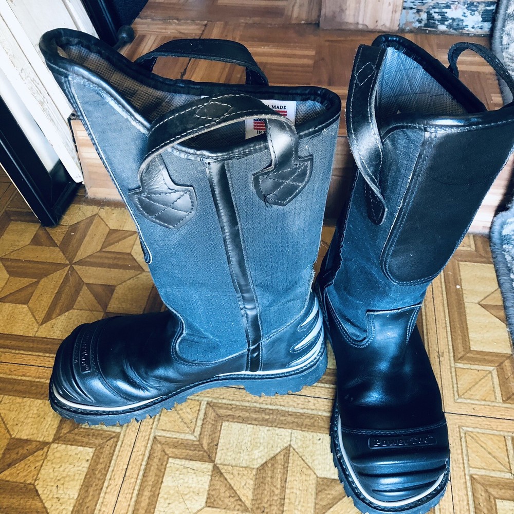 Firefighters Boots (size 6 1/2) & Helmet
