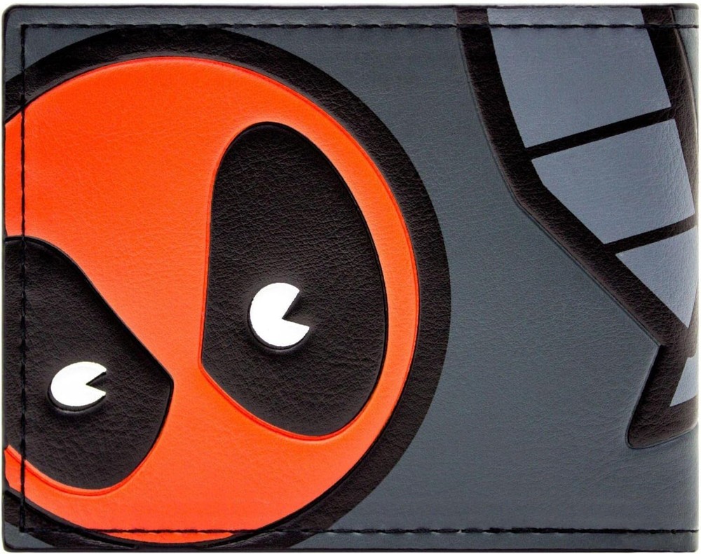 NEW MARVEL DEADPOOL BI FOLD WALLET RED SUPERHERO BLACK | BI-FOLD| DEAD POOL