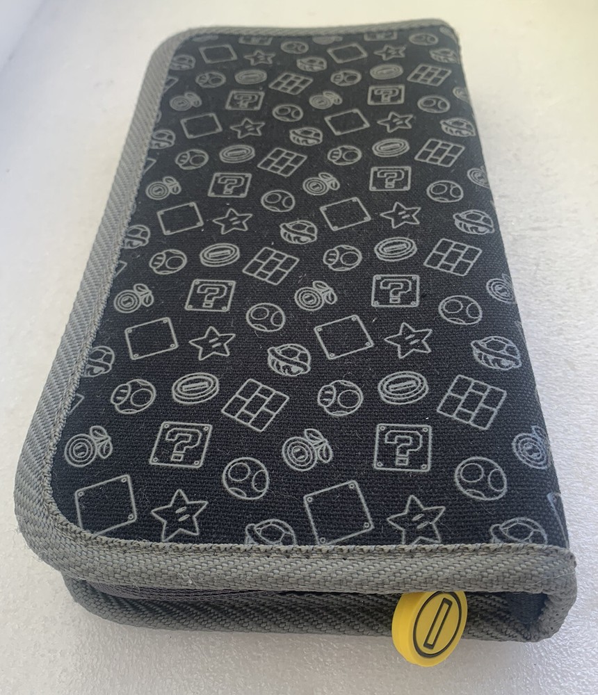 Genuine Nintendo Switch Case Black Mario Themed