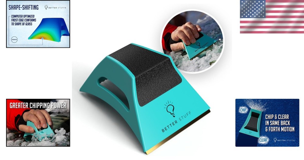 Revolutionary Ice Scraper with Shape Shifting Technology | Fast & Ergonomic
