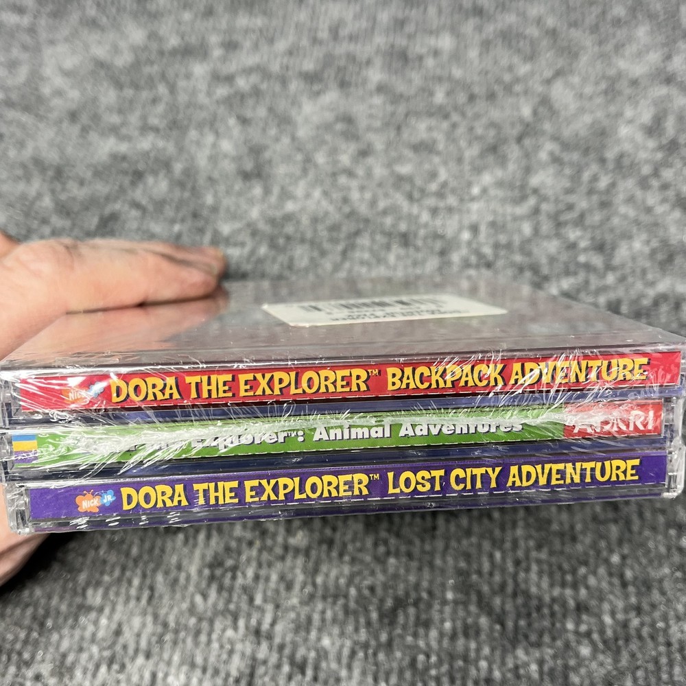 Dora the Explorer Adventure Pack PC Mac CD-ROM Software 3-Game Bundle New Sealed