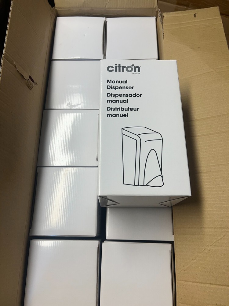 Manual Soap Dispenser (White) - CITRON 2016201 10 Pack
