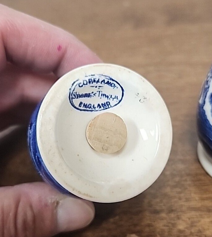 COPELAND SPODE'S TOWER BLUE SALT & PEPPER SHAKER SET