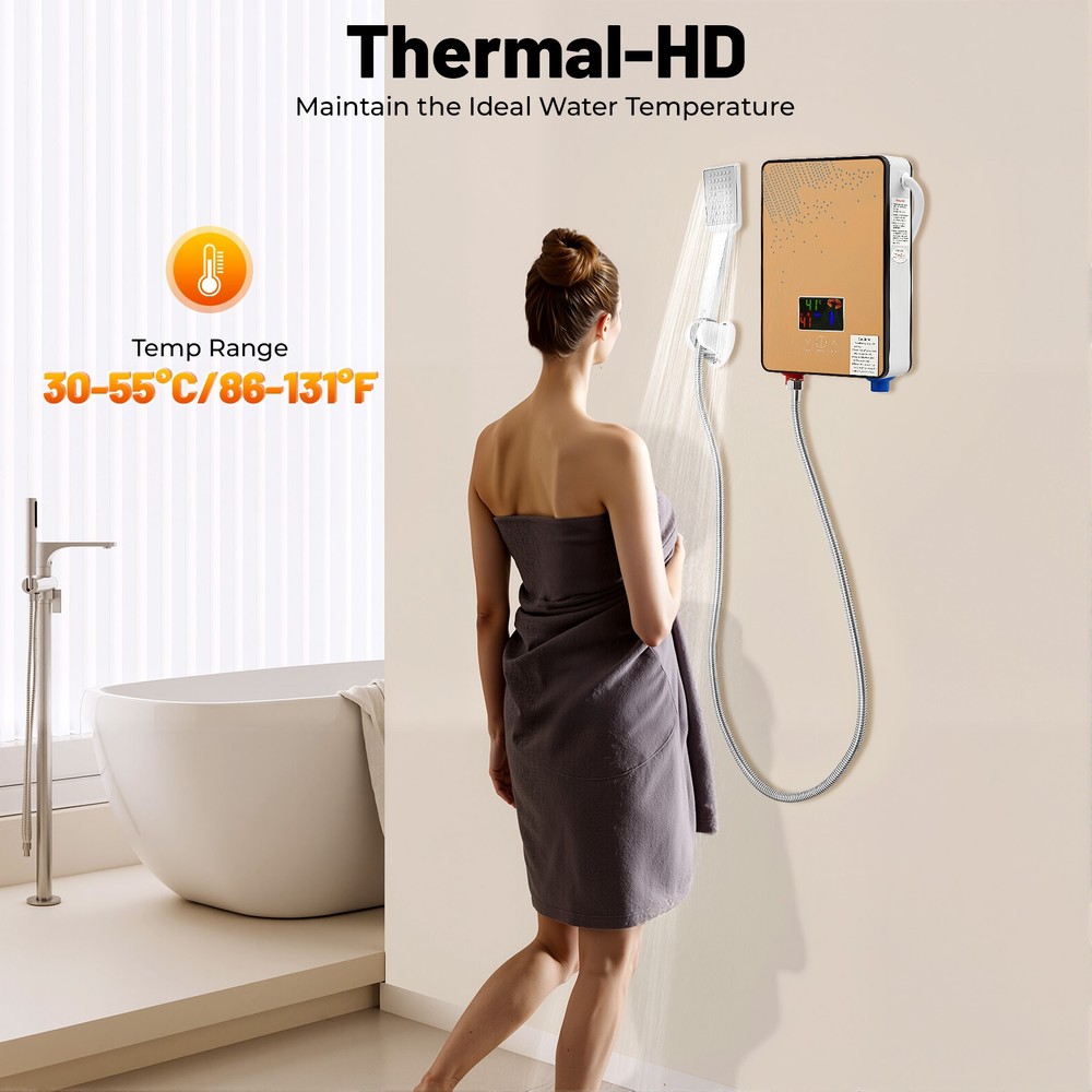 Instant Electric Tankless Hot Water Heater On Demand Whole House 110V 4500W New