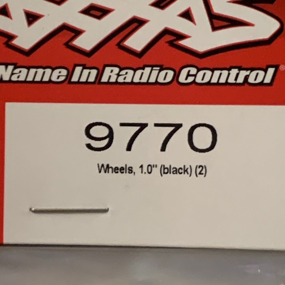 Traxxas 1” Black Wheels 9770 NEW