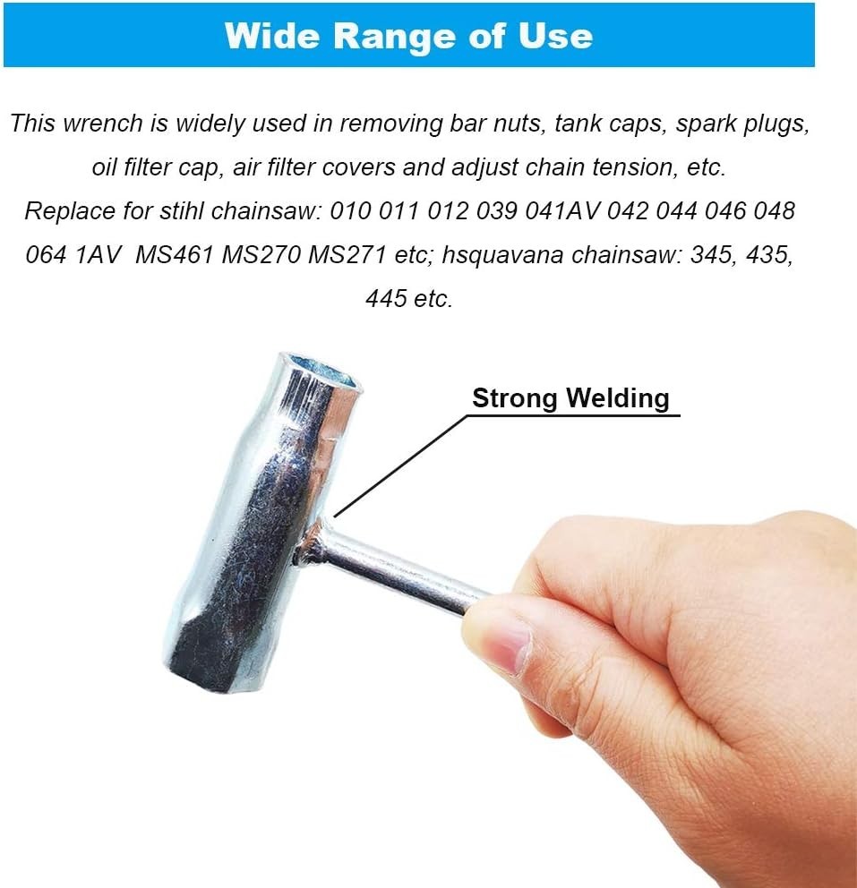 Versatile Combination Screwdriver & Wrench for Chainsaw, 120g Lightweight Design