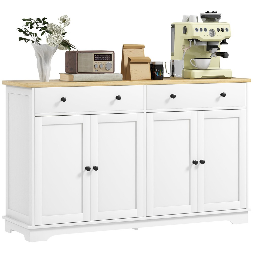 Kitchen Sideboard Buffet Cabinet with Storage Adjustable Shelves for Entryway