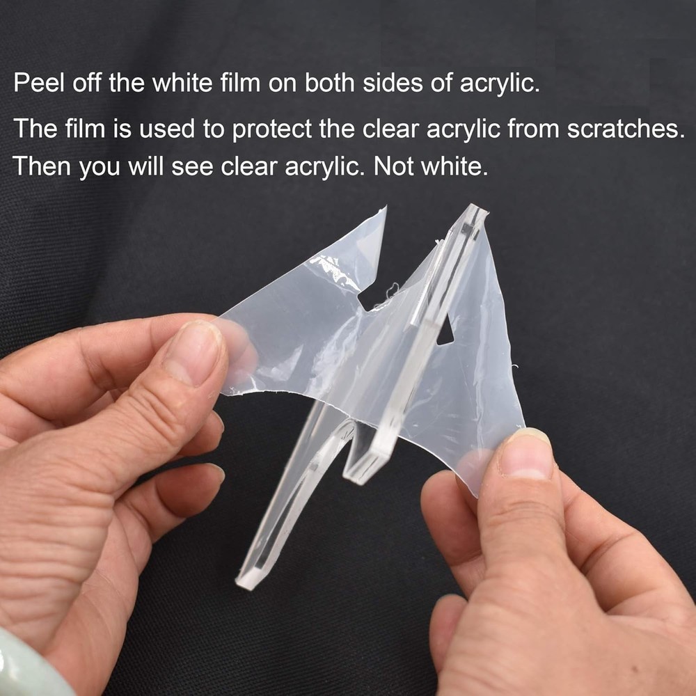 Patented Clear Wall Mounted Lightsaber Holder - Easy Install & 5 lbs Support