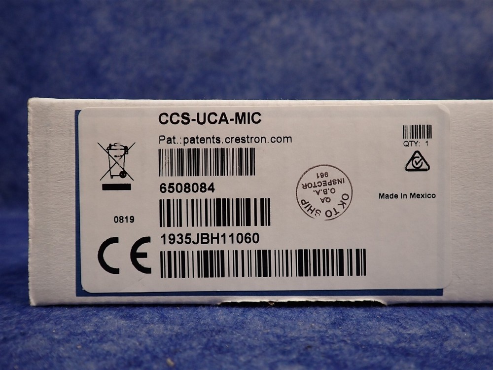 NEW Crestron CCS-UCA-MIC Microphone Pod for use w/ Crestron Flex System (B3)