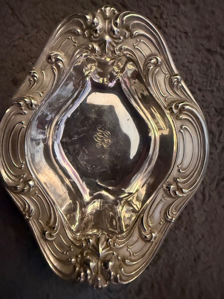Sterling Silver Webster Rococo Design style 3423 Nut/Candy Dish