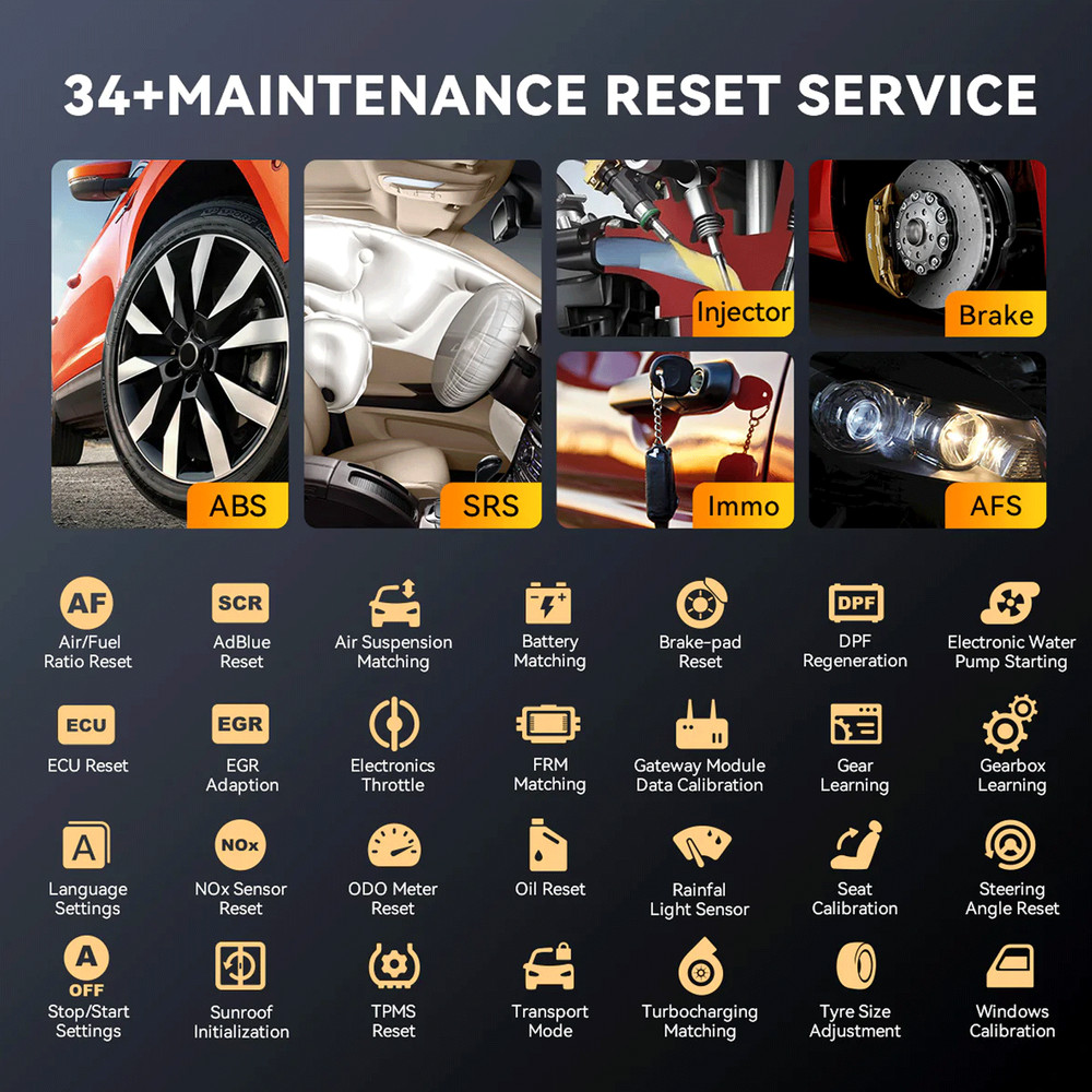ThinkScan 689BT Bidirectional OBD2 Scanner ECU Code Diagnostic Tool VA.G Guided