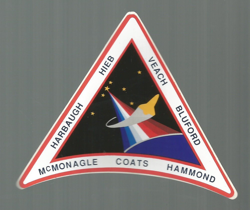 NASA SHUTTLE DISCOVERY STS-39 CREW PATCH SPACE DECAL STICKER 4"