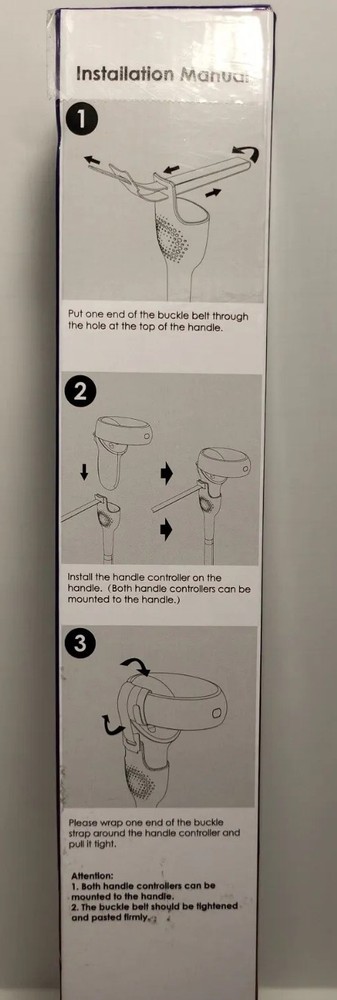 YOGES VR blue/black golf handle adapter for Meta Quest 2/Oculus