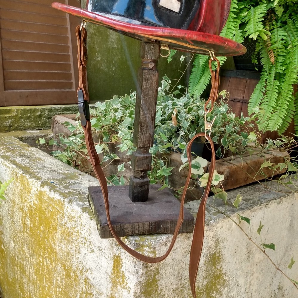 Leather Fire Helmet Chinstrap