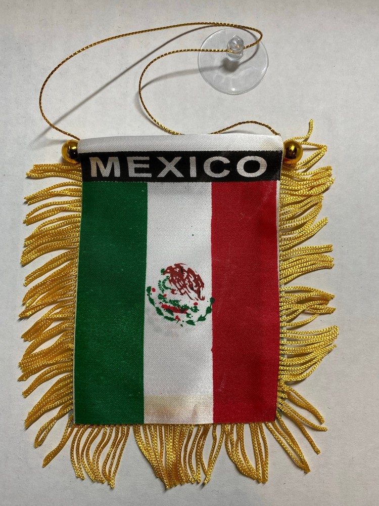 Mexico Mini Banner Red Eagle 4 X 6