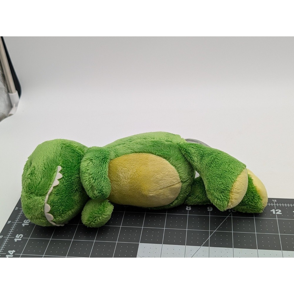 Carters Green Dinosaur Alligator Plush Yellow Teether Ring Lot Stuffed Animal
