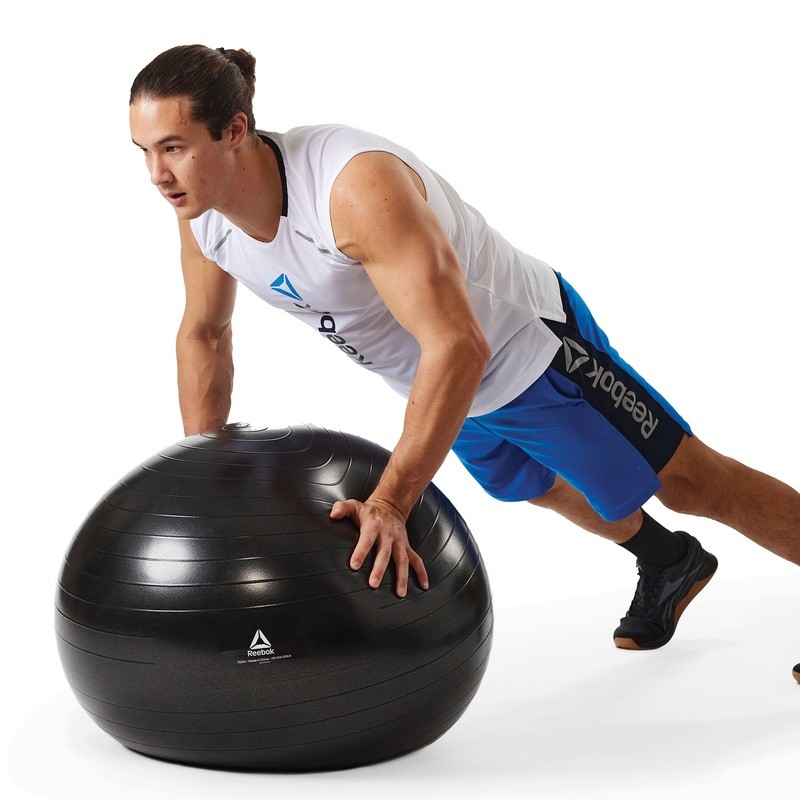 Weighted Stability Ball Kit 75cm W/ Pump Core Strength Training Exercise New
