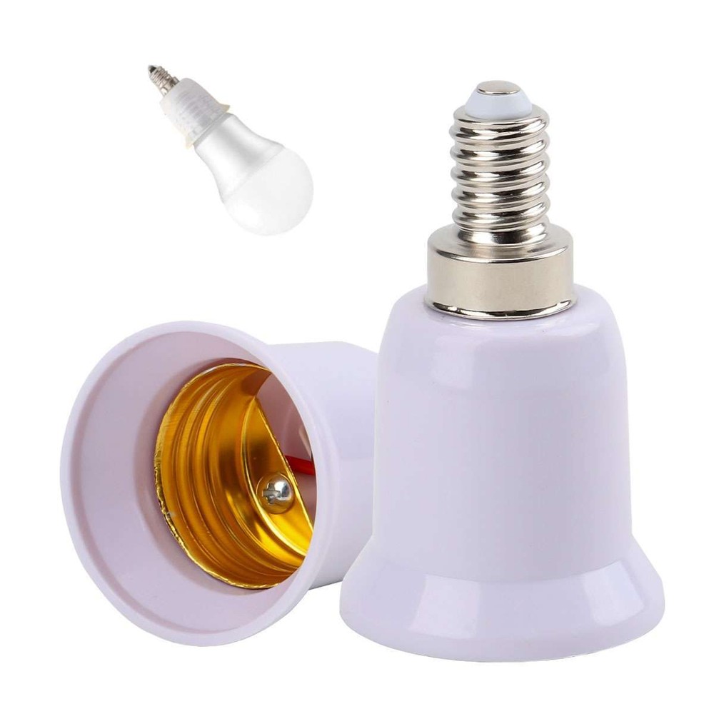 10pc E12 to E26/E27 Light Bulb Socket Adapter Standard Base Chandelier Converter