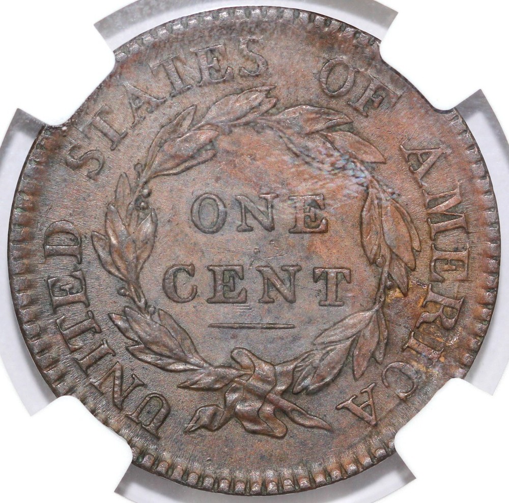 1817 1c N-9 Coronet or Matron Head Large Cent NGC MS 61