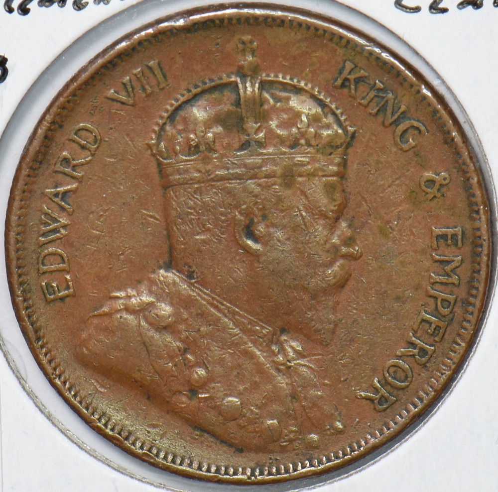 Straits Settlements 1908 Cent 291069 combine shipping