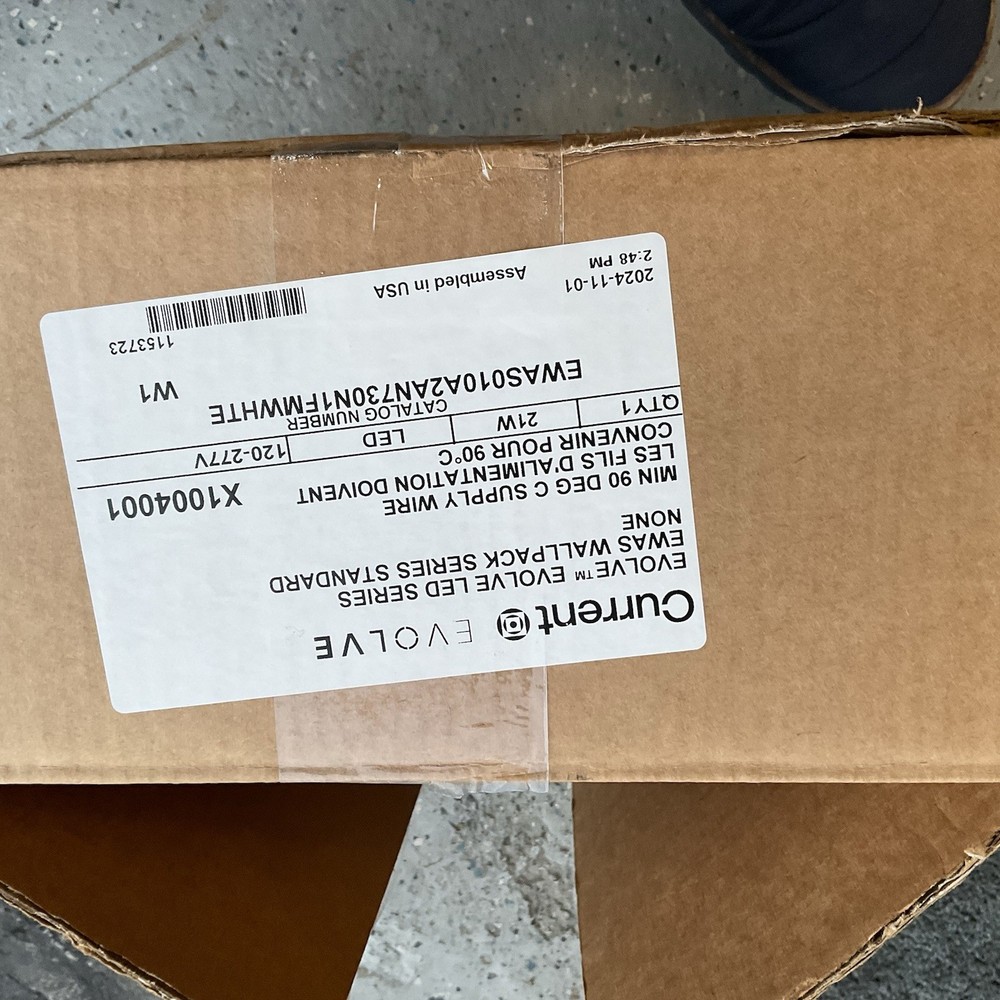 Current EVOLVE LED series EWAS Wallpack, White X1004001