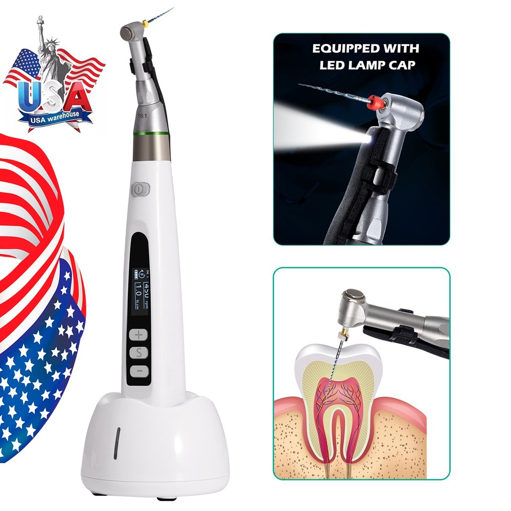 Wireless Endo Motor Handpiece LCD Display Auto Reverse Portable