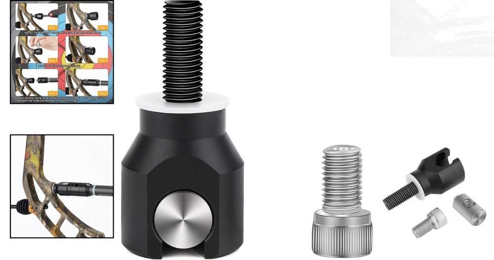 Expedition Series Bow Stabilizer with Damping System - 1.6oz Adjustable Weights