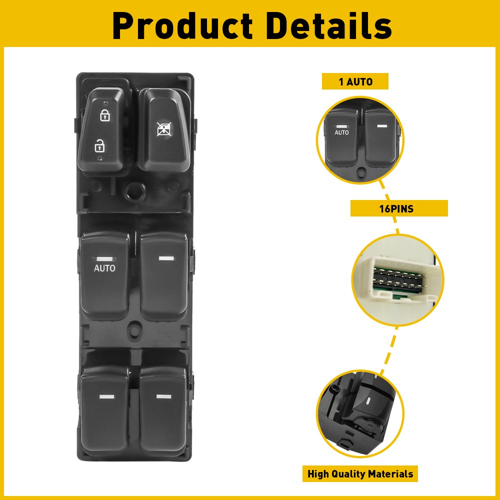 For Hyundai 2011-2015 Sonata Front Left Driver Side Master Power Window Switch🔥