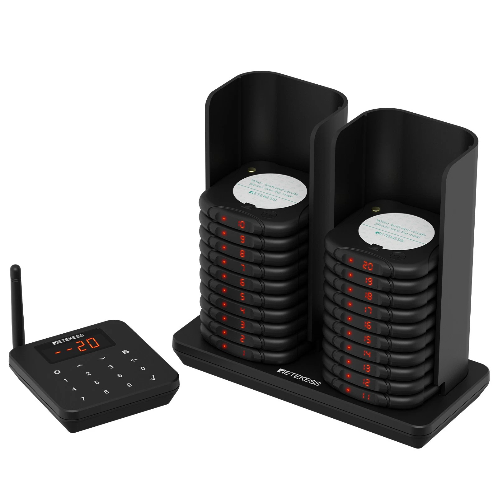 TD186 Restaurant Pager System,Buzzers for Restaurant Anti-Dumping,600M Range