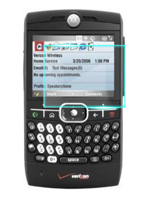 Crystal Clear Screen Protector for Motorola Q PDAs | Handhelds