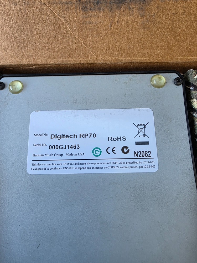 DigiTech RP70 Modeling Guitar Processor With AudioDNA 2 DSP