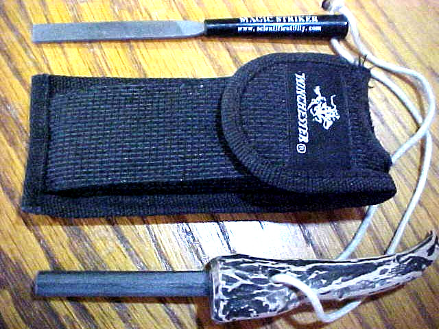 Fire Starter Ferro Rod Striker and sheath