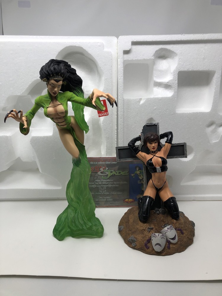 Chastity and Jade statue