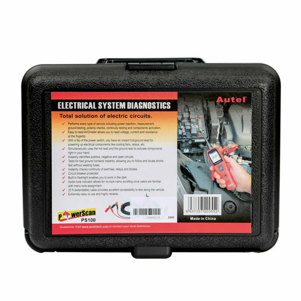 Autel PowerScan PS100 Electrical System Scanner Auto Circuit Tester Tool 24V 12V