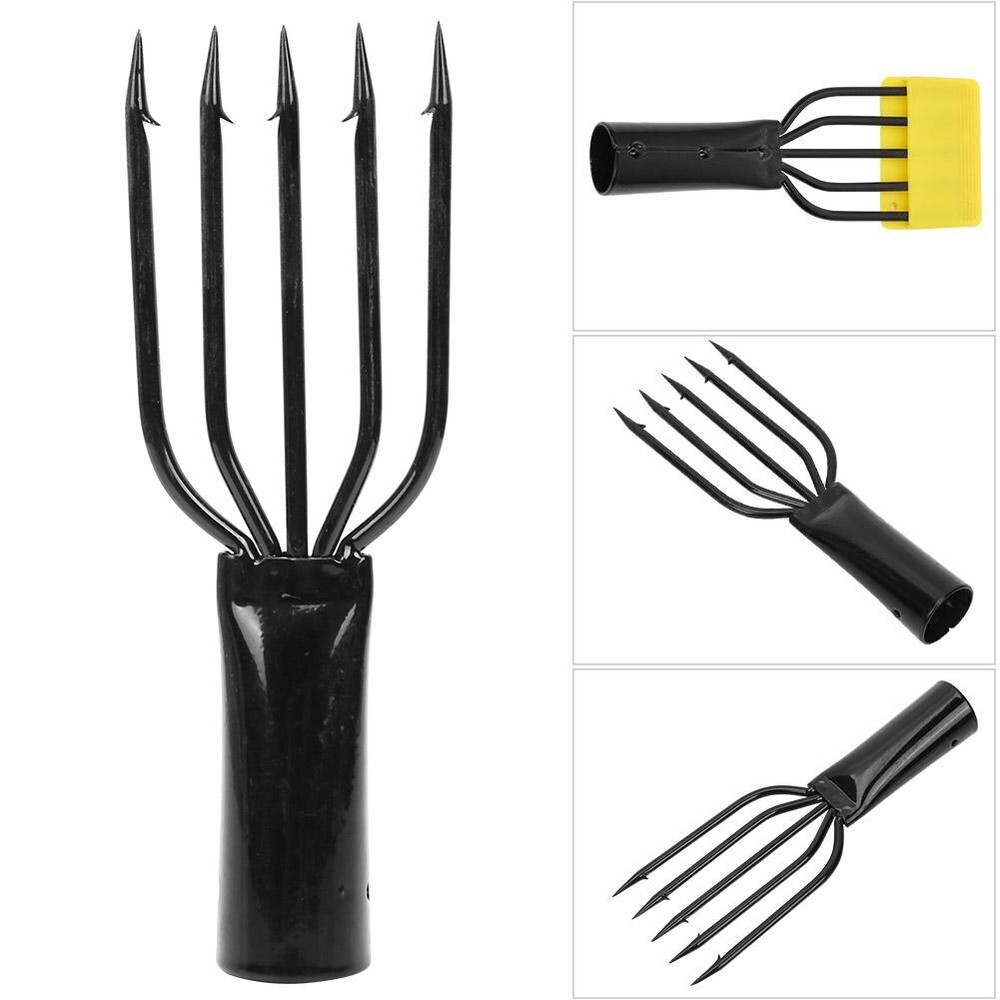 2PCS 3/4/5 Prong Fishing Spear Harpoon Fork Multi-function With Sharp Barbed