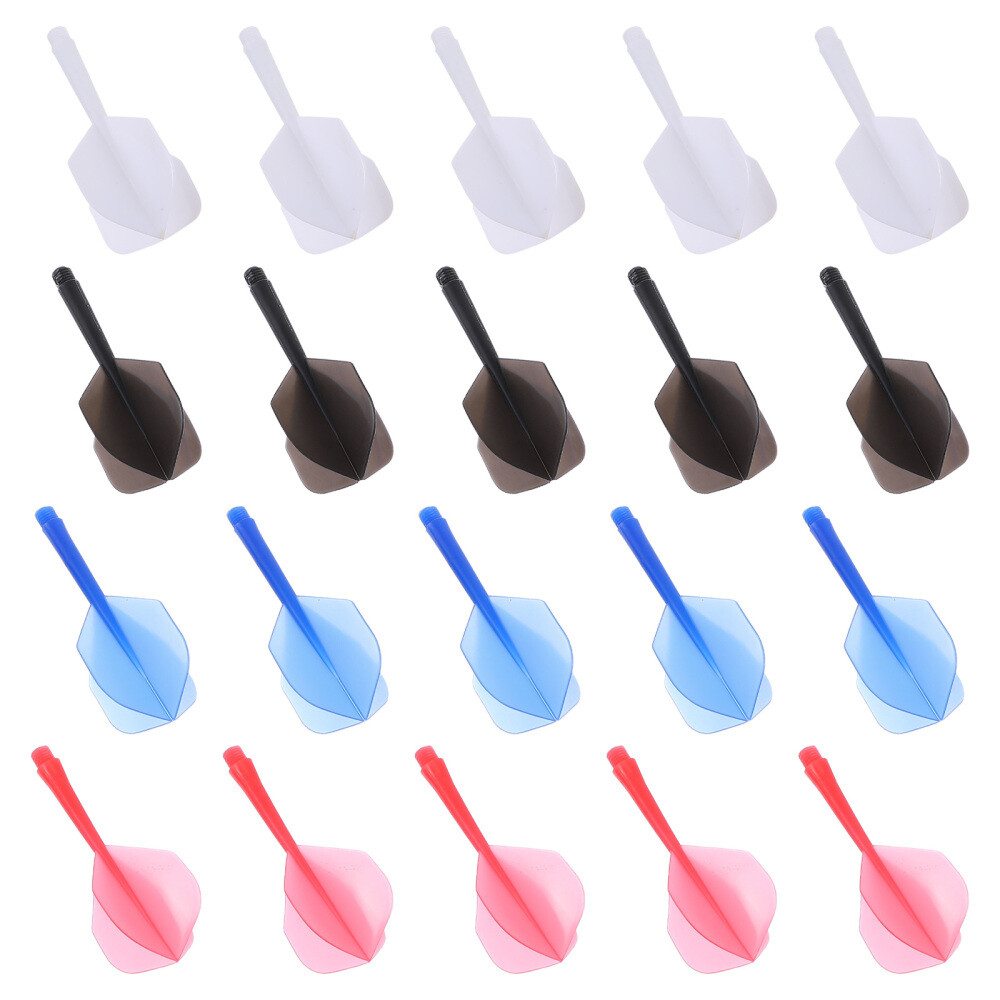 20Pcs Plastic Dart Tail Kit Shafts for Tip Accessories