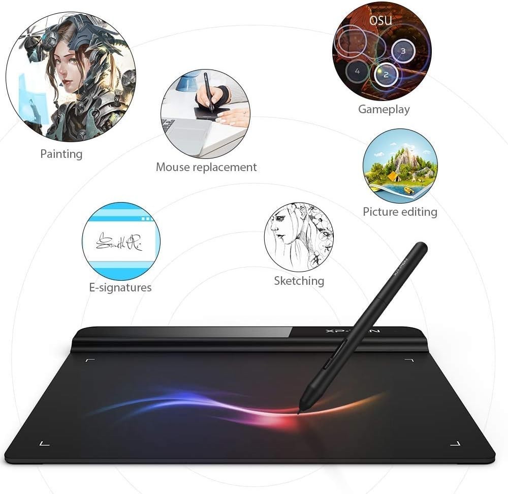 Versatile 6x4 Inch Graphic Tablet for Teaching, Drawing & Remote Work Efficiency