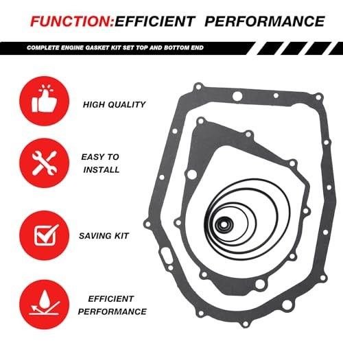 Complete Engine Gasket Kit Top&Bottom End Replacement for Yamaha Warrior