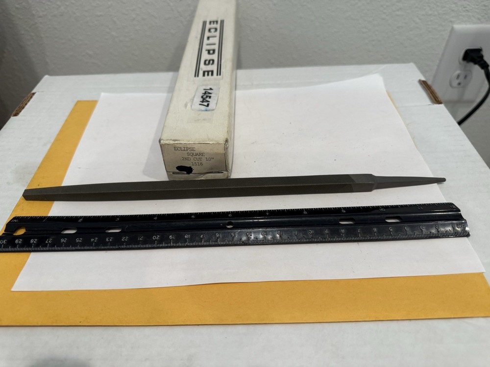 New Eclipse 10” Square File, Second Cut, 1516