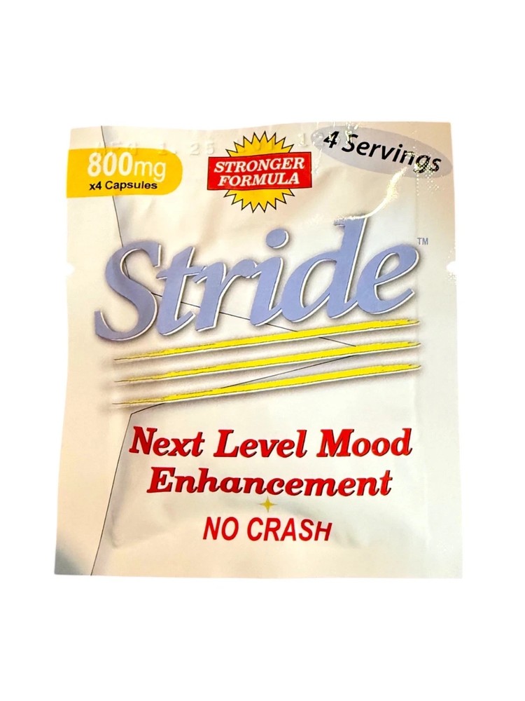 Stride 800mg Capsules Energy Focus Support 48 Count Full Box
