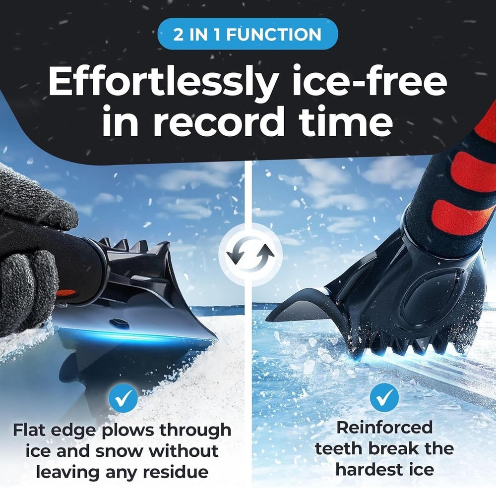 Winner 2026 Ergonomic Car Ice Scraper - Fast & Safe Windshield Remover