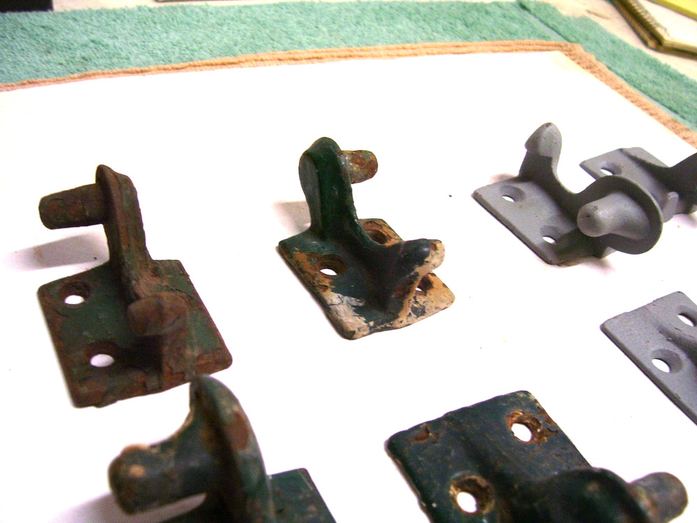 Vintage Old Architectural Cast Iron Shutter Hardware